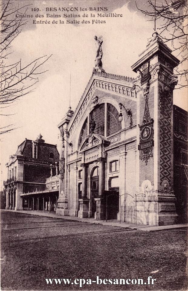 169. - BESANÇON-les-BAINS. Casino des Bains Salins de la Mouillère - Entrée de la Salle des Fêtes.
